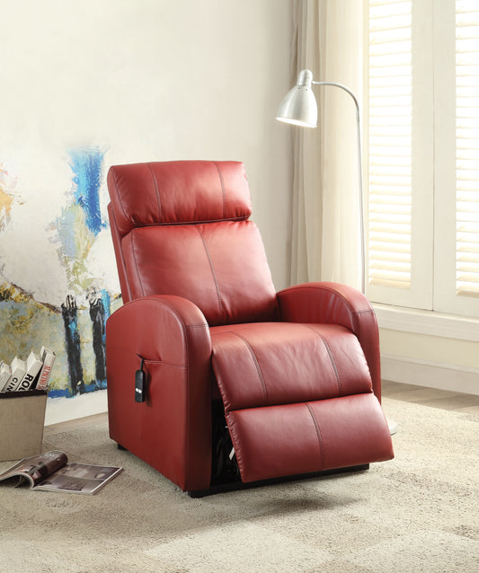 Ricardo Recliner w/Power Lift in Red PU