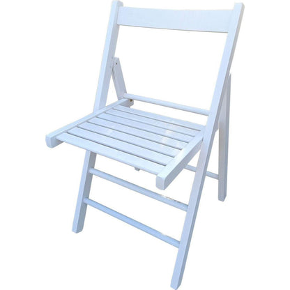 FOLDING CHAIR-2/S, FOLDABLE STYLE -WHITE