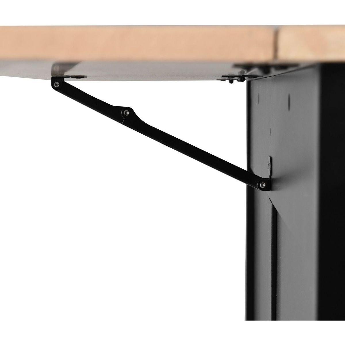 Kitchen Cart with Rubber wood Drop-Leaf Countertop, Concealed sliding barn door adjustable height, Kitchen Island on 4 Wheels with Storage Cabinet and 2 Drawers, L52.2xW30.5xH36.6 inch, Black