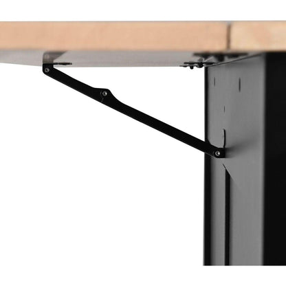 Kitchen Cart with Rubber wood Drop-Leaf Countertop, Concealed sliding barn door adjustable height, Kitchen Island on 4 Wheels with Storage Cabinet and 2 Drawers, L52.2xW30.5xH36.6 inch, Black