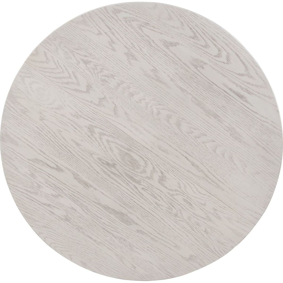 5-Piece Retro Functional Dining Table Set Wood Round Extendable Dining Table and 4 Upholstered Dining Chairs (Antique White) - Streamdale Furniture