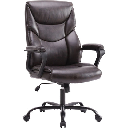 Home Office Chair Ergonomic PU Leather Desk Chair with Armrests