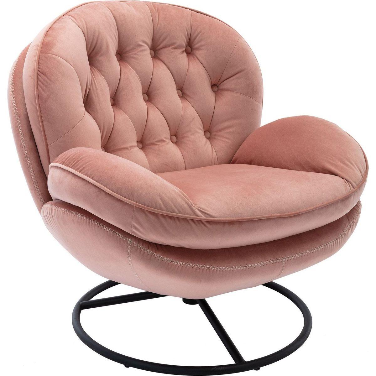 Accent chair TV Chair Living room Chair Pink sofa with Ottoman