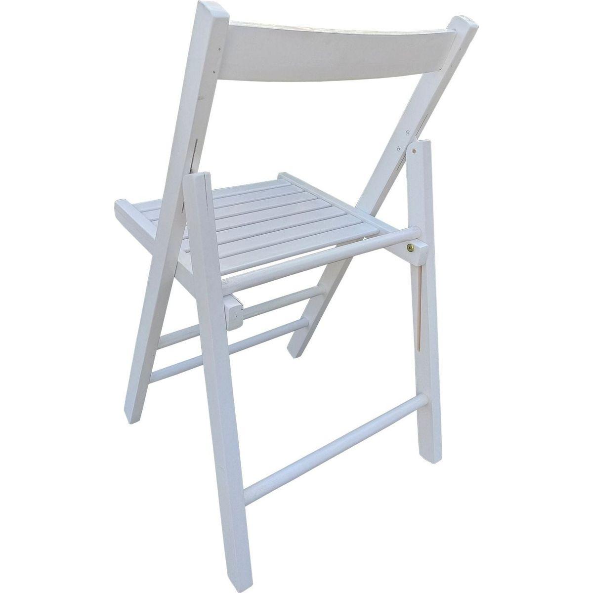 FOLDING CHAIR-2/S, FOLDABLE STYLE -WHITE