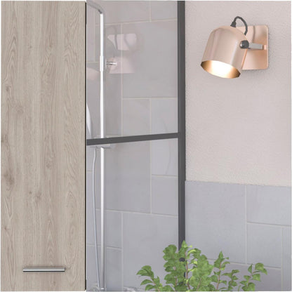 Crawford 4-Shelf Medicine Cabinet Light Grey