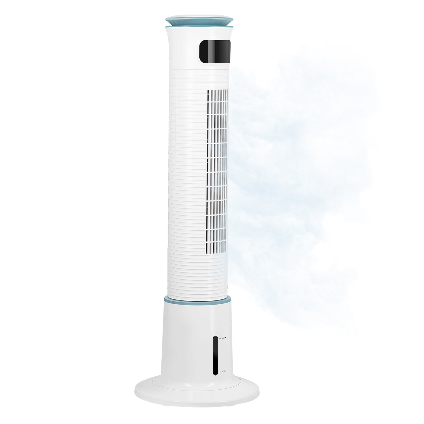 Mist Tower Fan, 12 Speeds & 3 Modes Settings Standing Fan, 15 Hour Timing Closure Cooling Fan, Low Noise, 43 Inches, White