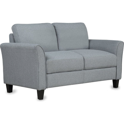 Living Room Furniture Love Seat Sofa Double Seat Sofa (Loveseat Chair)(Gray)