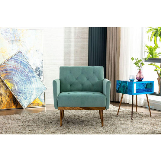 Accent Chair, leisure single sofa with Rose Golden feet