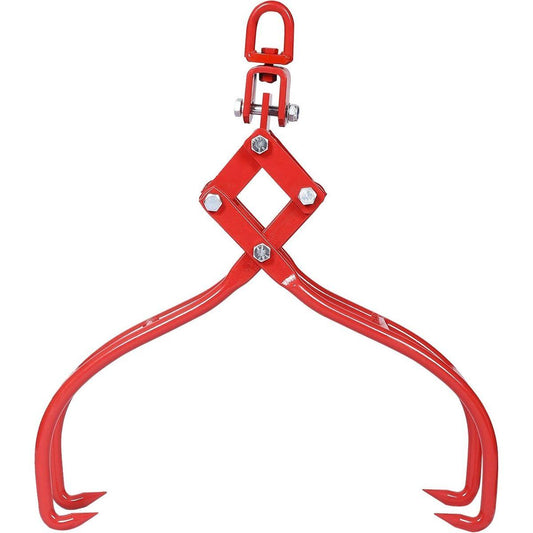 4 Claw Timber Log Lifting Logging Tongs Grabber Tong 28" - Streamdale Furniture
