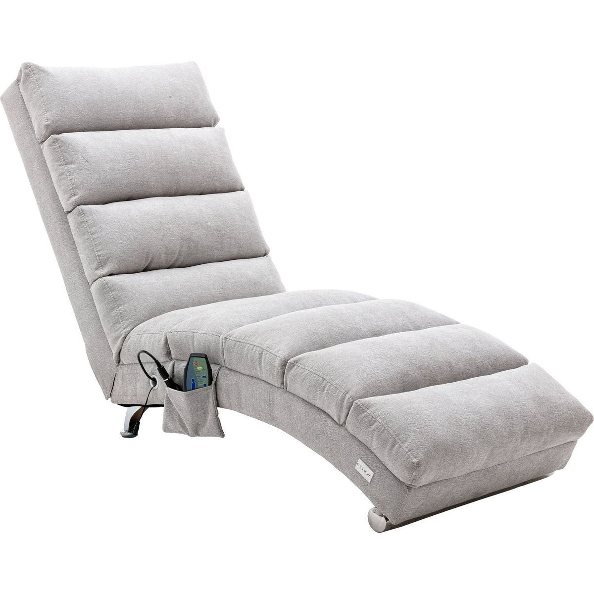 Linen Chaise Lounge Indoor Chair, Modern Long Lounger for Office or Living Room