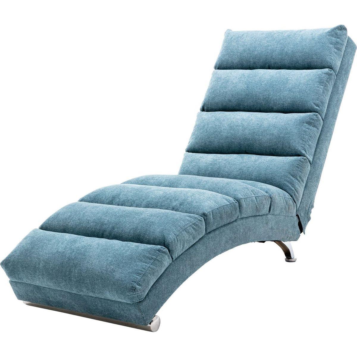 Linen Chaise Lounge Indoor Chair, Modern Long Lounger for Office or Living Room