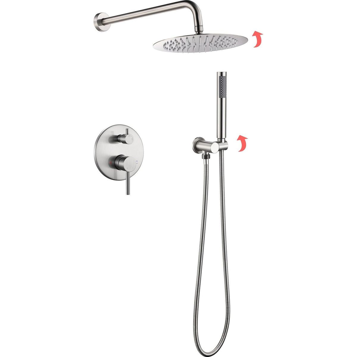 Complete Shower System with Rough-in Valve