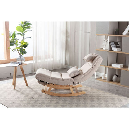 living room Comfortable rocking chair living room chair Beige