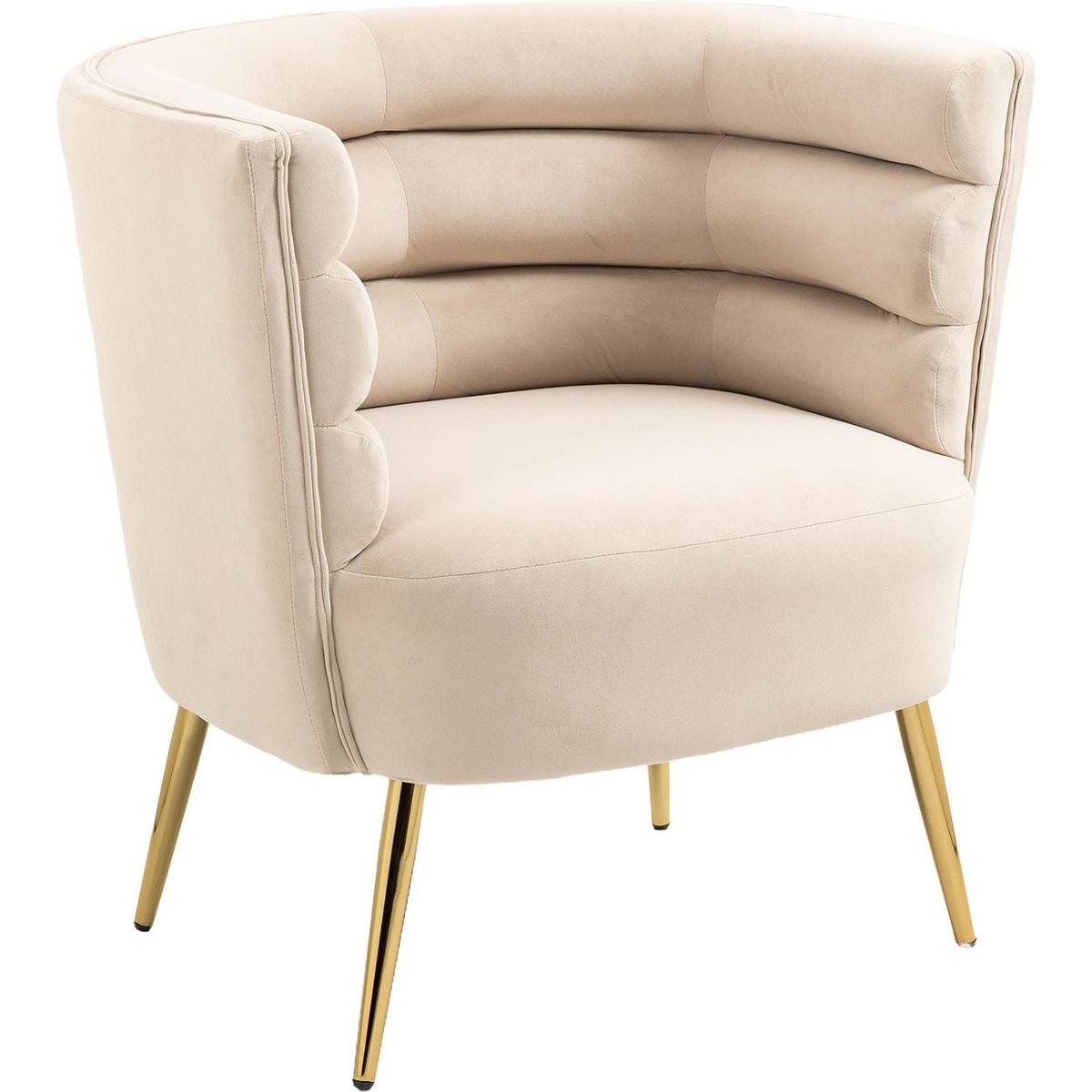 Accent Chair, leisure single chair with Golden feet