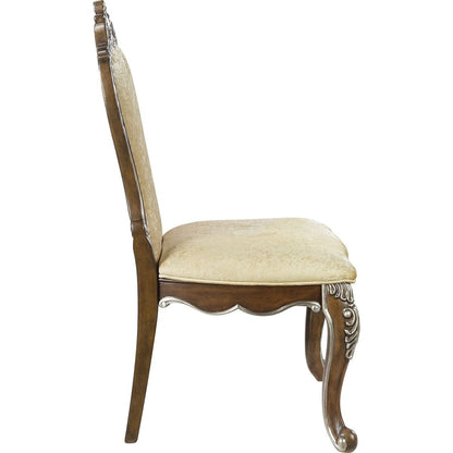 Latisha SIDE CHAIR (SET-2) Antique Oak Finish