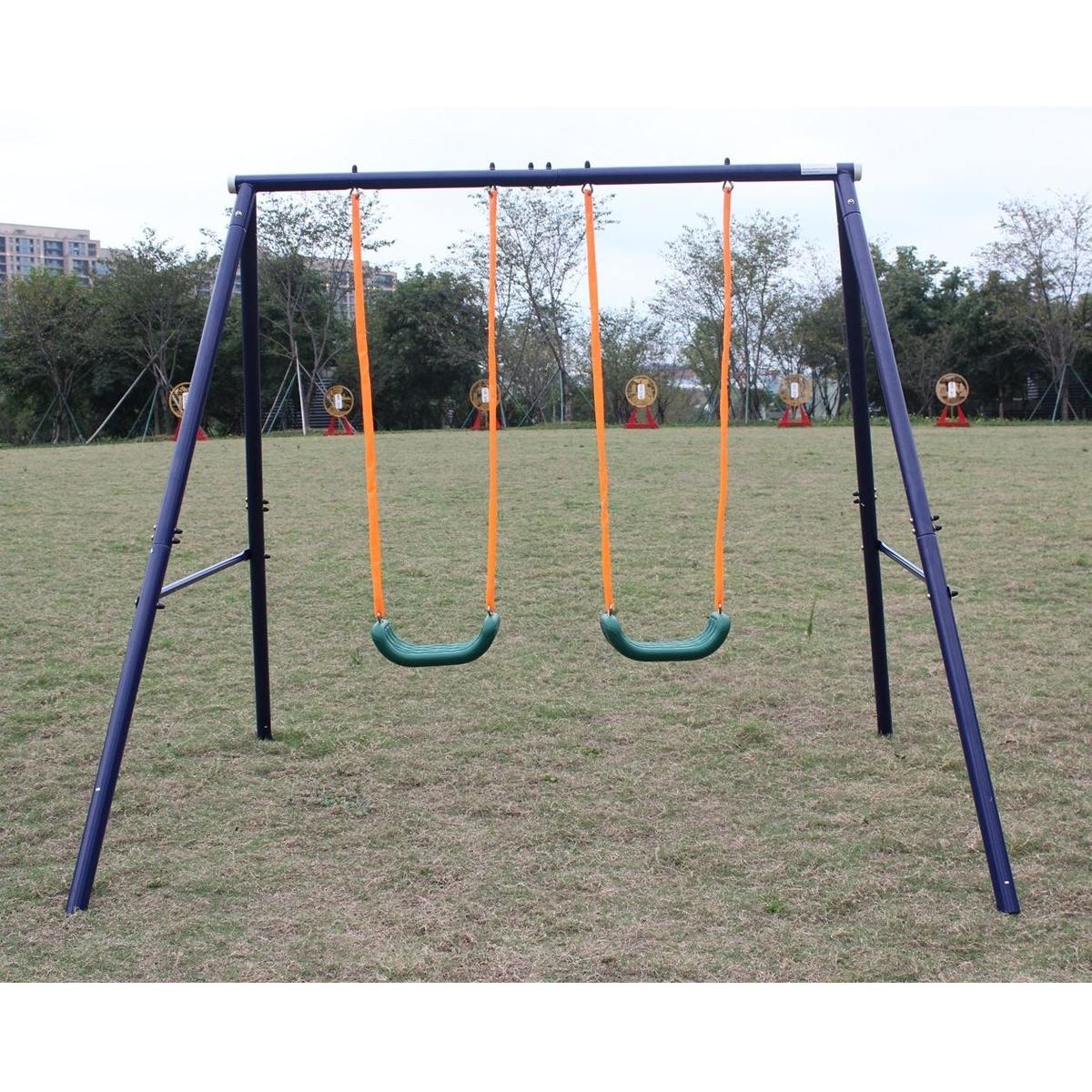 Two Station Swing Set for Children
