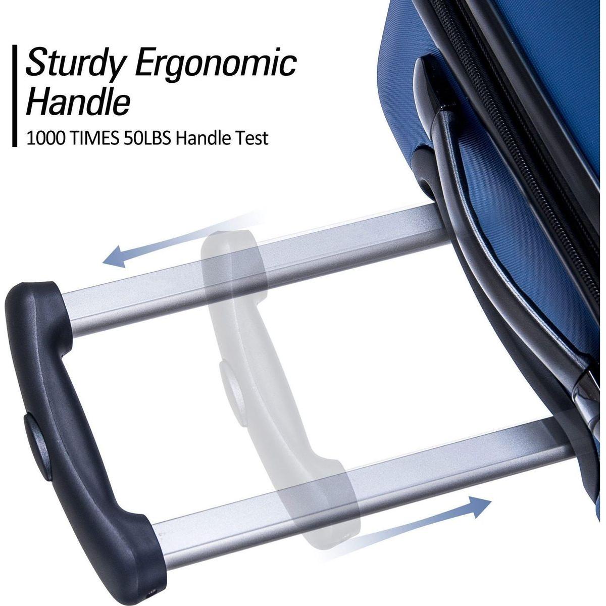 3 Piece Luggage Set Hardside Spinner Suitcase with TSA Lock 20" 24' 28" Available