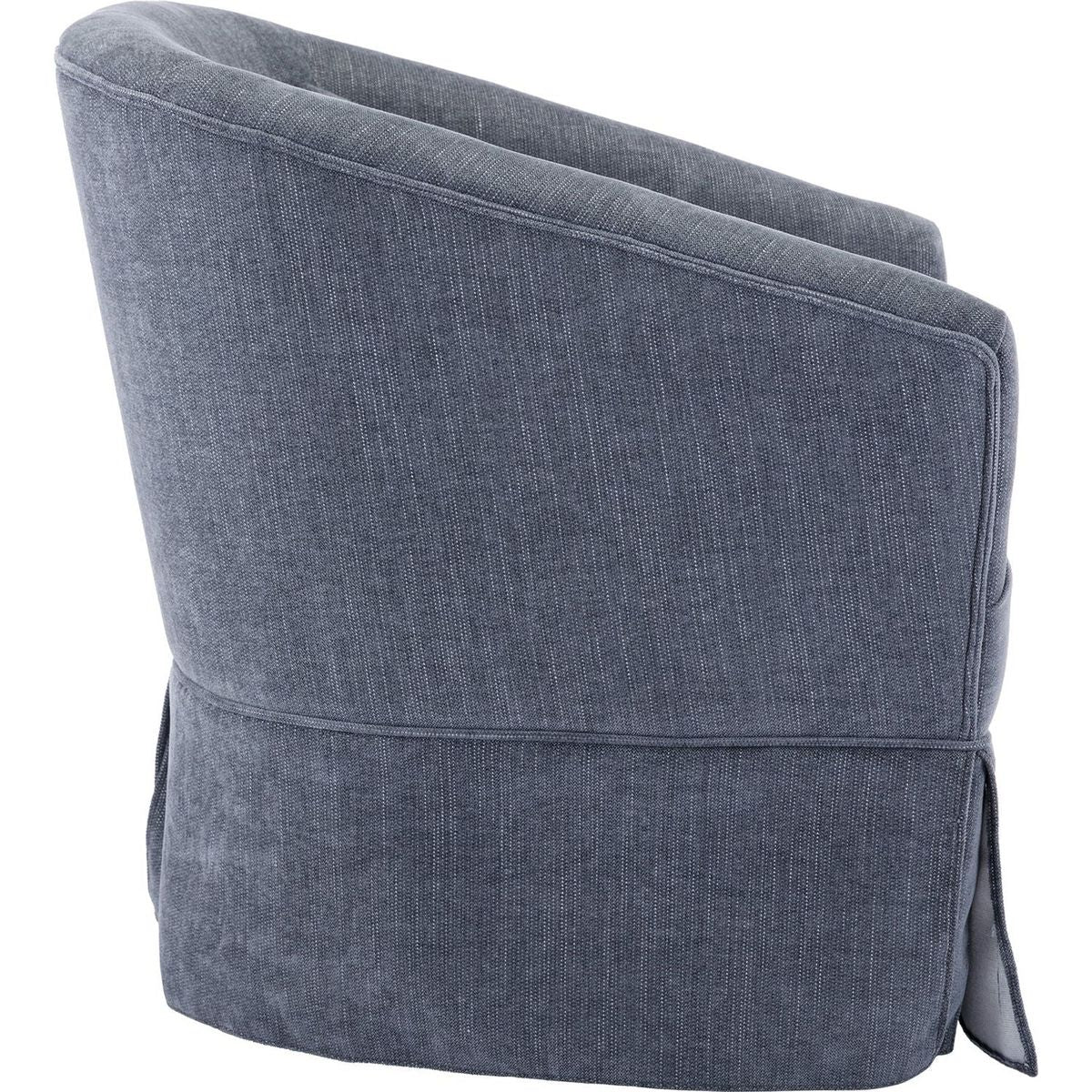 degree Swivel Accent Armchair Linen Blend Grey