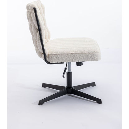 Armless Office Desk Chair No Wheels