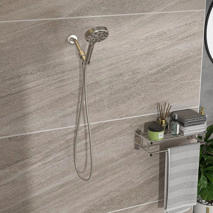 Multi Function Adjustable Hand Shower - 8-Function Hand Shower, Brushed Nickel