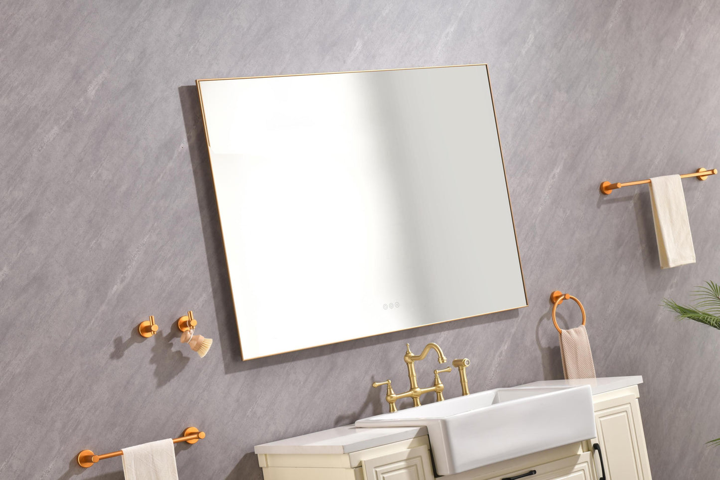 48x 36Inch LED Mirror Bathroom Vanity Mirror with Back Light, Wall Mount Anti-Fog Memory Large Adjustable Vanity Mirror