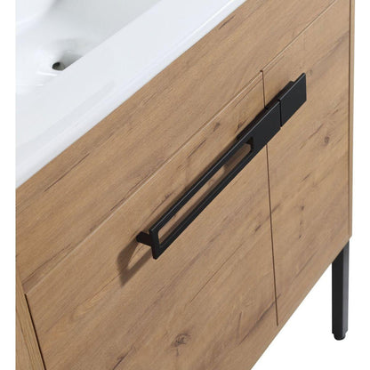 30 Inch Bathroom Vanity With Sink, Freestanding Bathroom Vanity or Floating is Optional Conversion 30x18-00330IMO-1(KD-Packing)