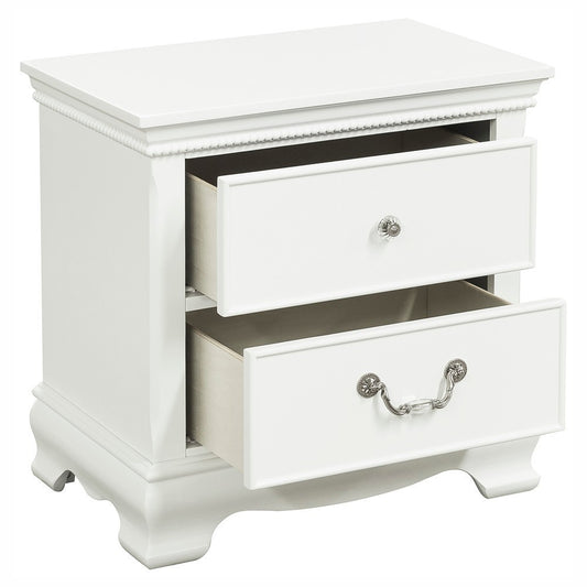 Classic Traditional Style 1pc Nightstand Wood White Finish Dovetail Drawers Bed Side Table Bedroom Furniture