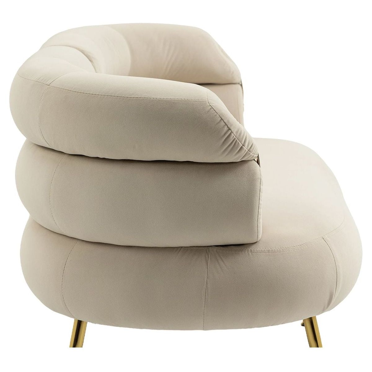 Accent Chair, leisure chair with Golden feet