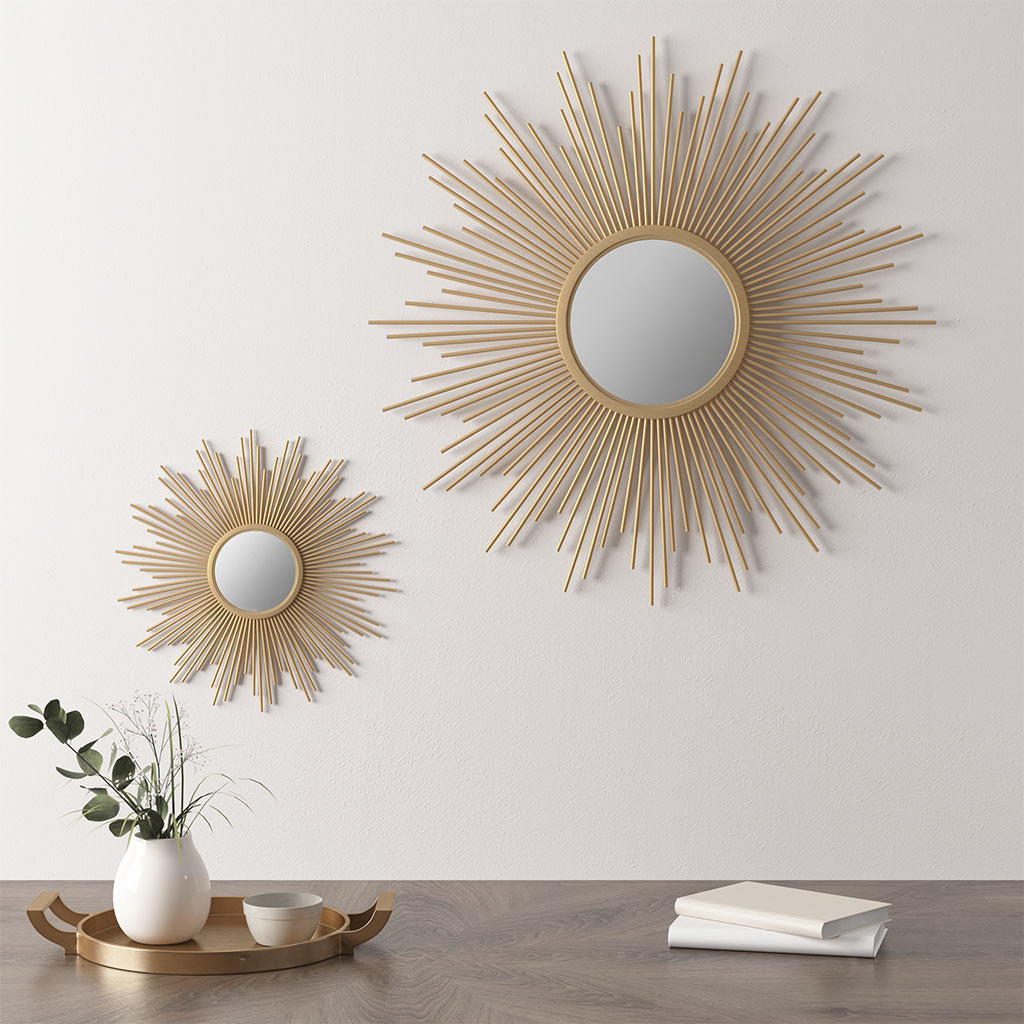 Fiore Sunburst Wall Decor Mirror 29.5"D