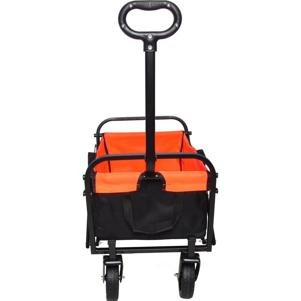 Folding Wagon Garden Shopping Beach Cart black+yellow