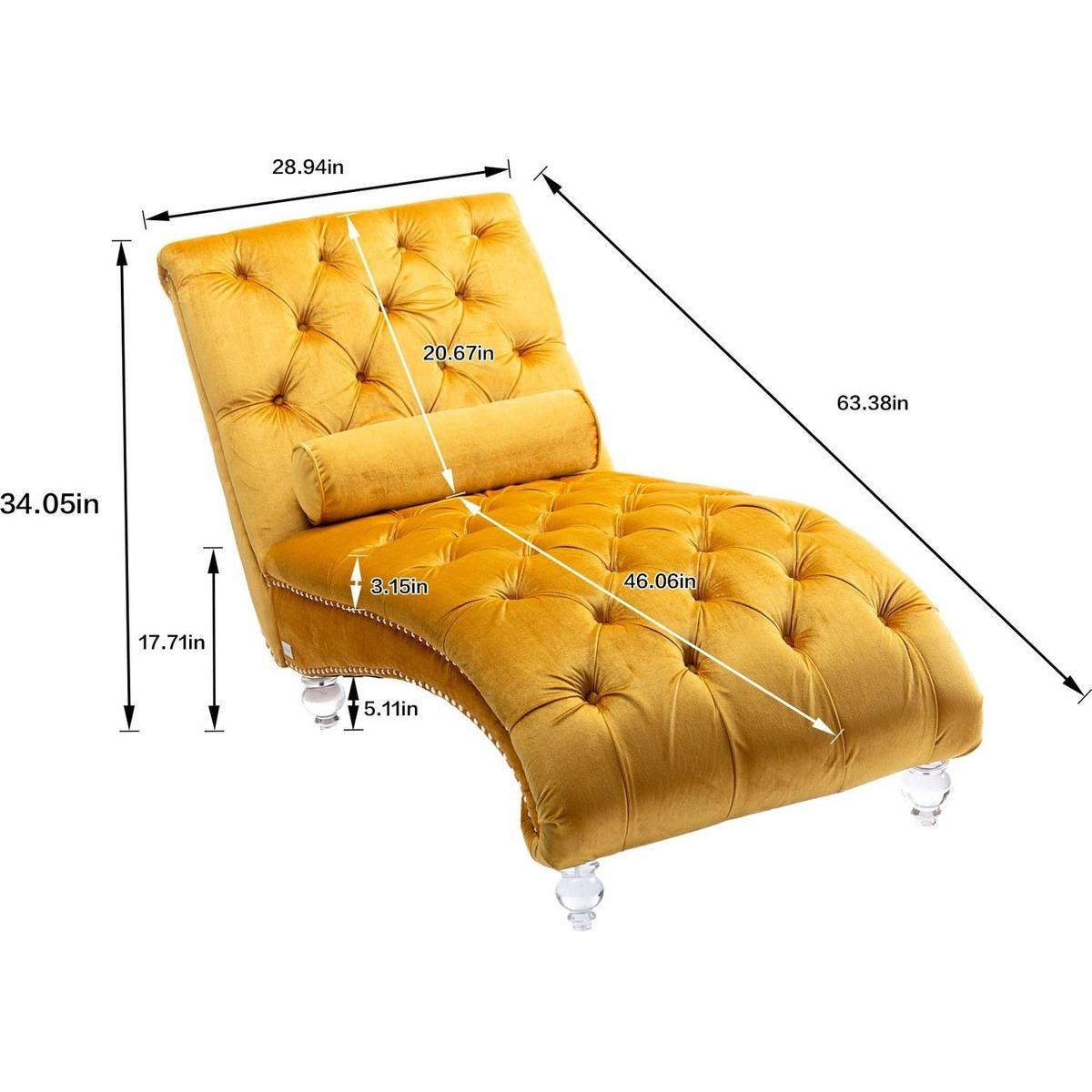 Leisure concubine sofa with acrylic feet