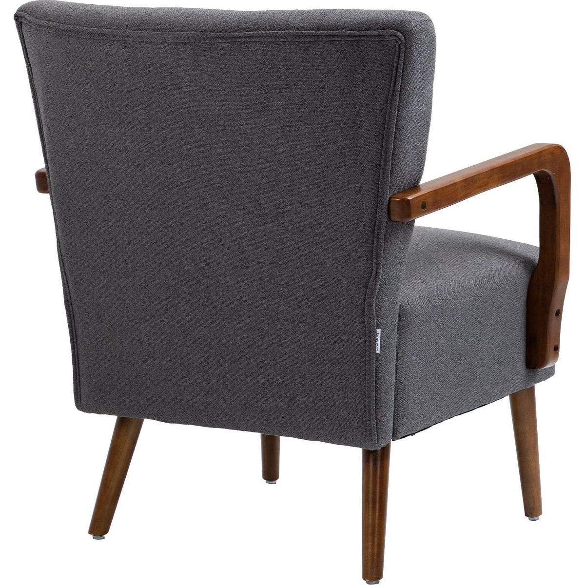 Wood Frame Armchair, Modern Accent Chair Lounge Chair for Living Room