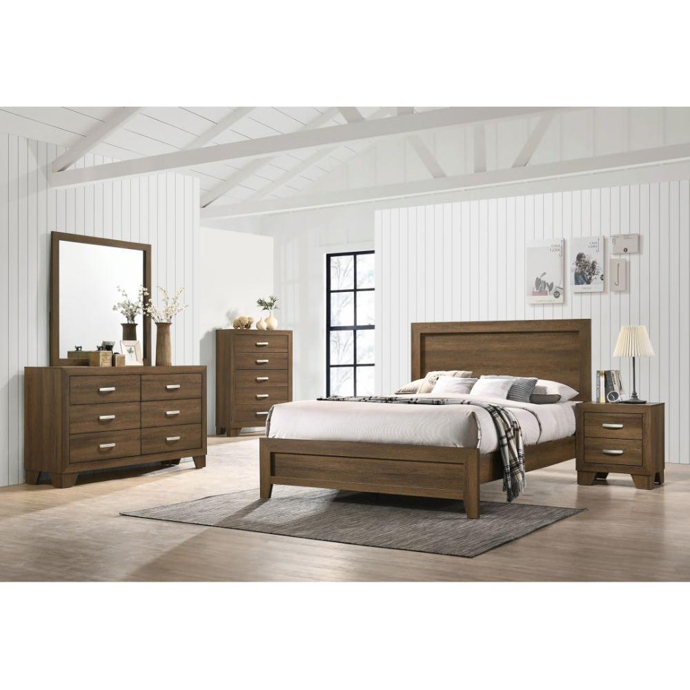 Miquell Queen Bed, Oak 28050Q