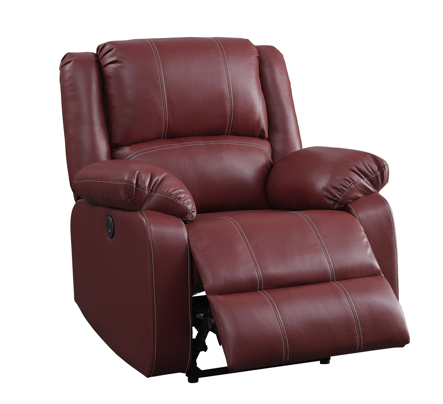 Zuriel Power Recliner, Red PU 52153