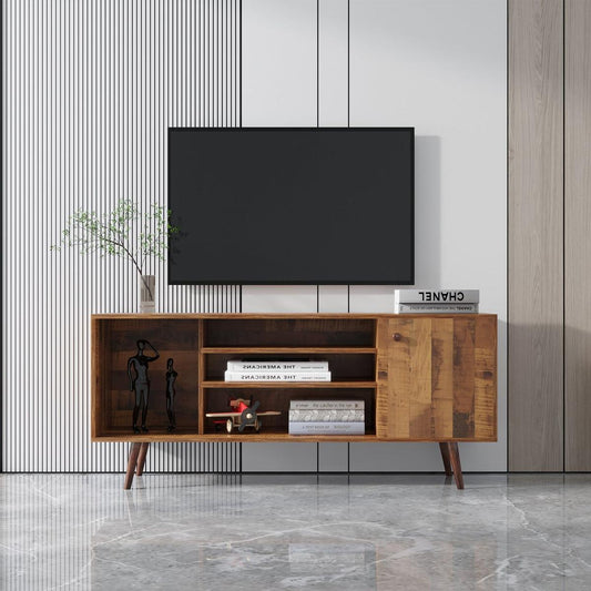 TV Stand Use in Living Room Furniture with 1 storage and 2 shelves Cabinet, high quality particle board, fir wood