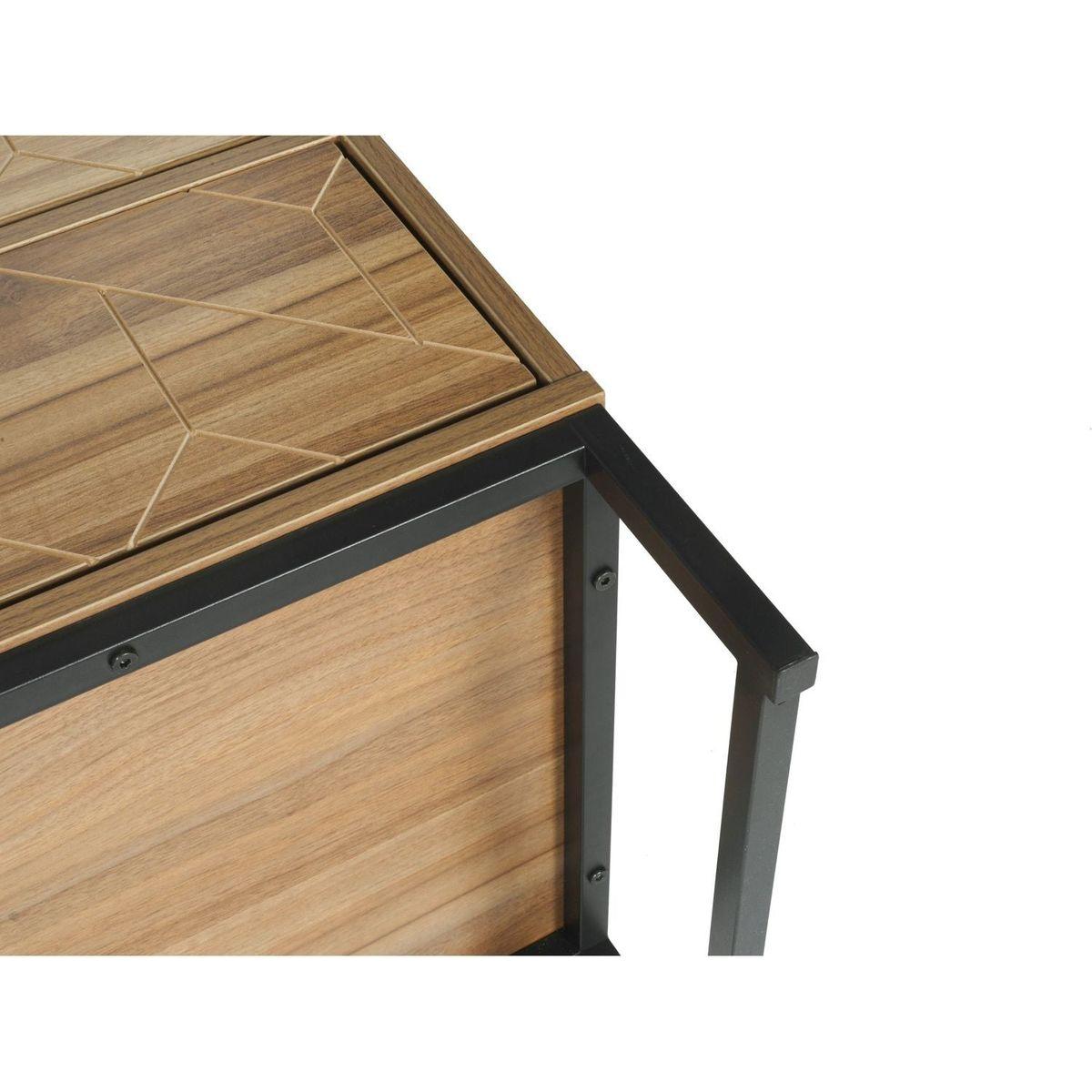 Modern 7 Drawer Dresser Wood Cabinet (Walnut)