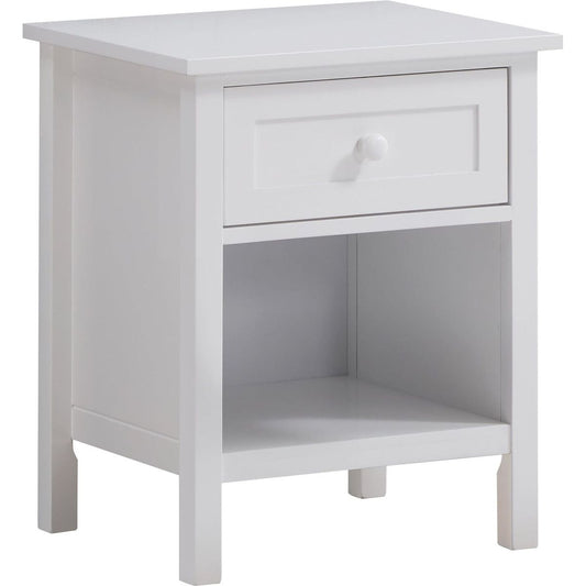 Iolanda Nightstand, White Finish