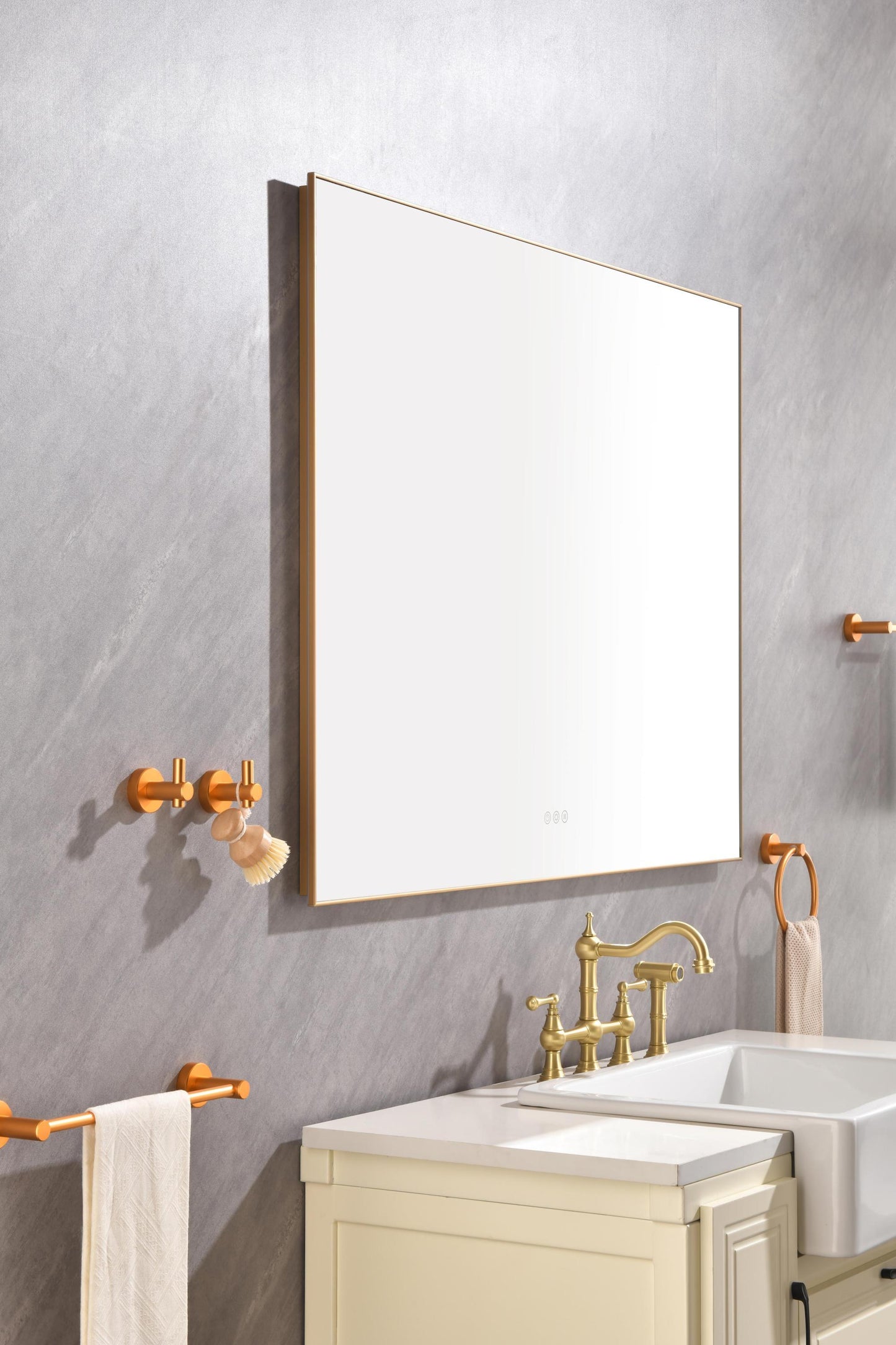 48x 36Inch LED Mirror Bathroom Vanity Mirror with Back Light, Wall Mount Anti-Fog Memory Large Adjustable Vanity Mirror