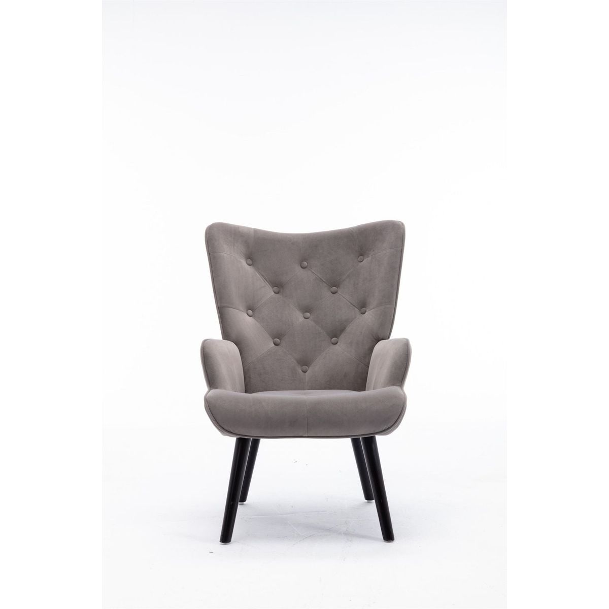 Accent chair Living Room/Bed Room, Modern Leisure Chair Silver Grey