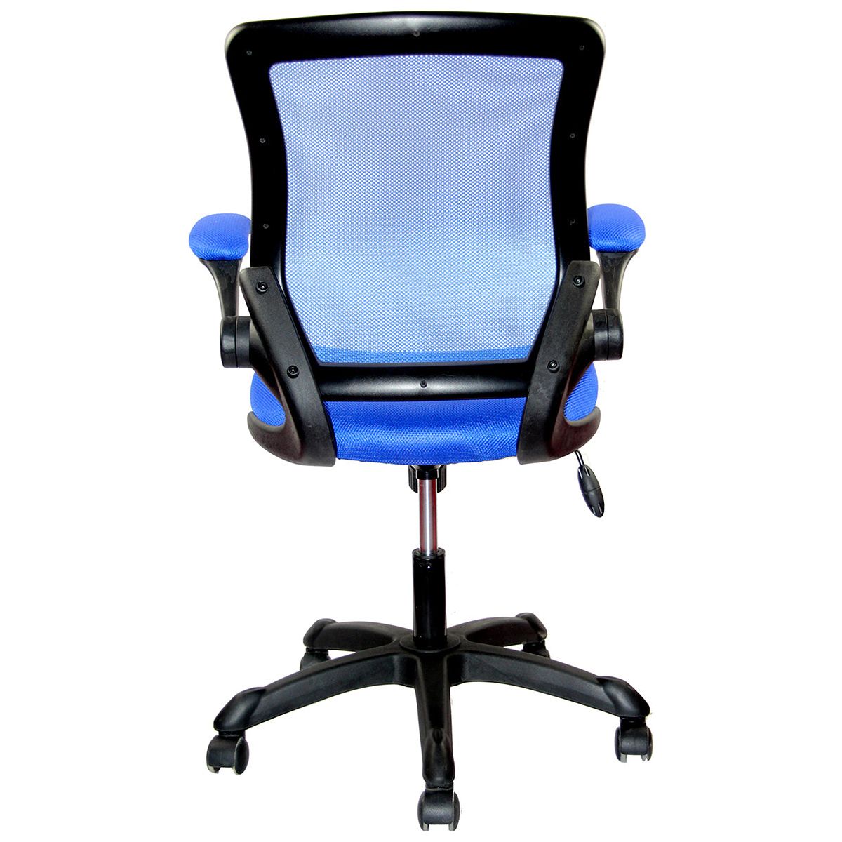 Mesh Task Office Chair with Flip Up Arms, Blue