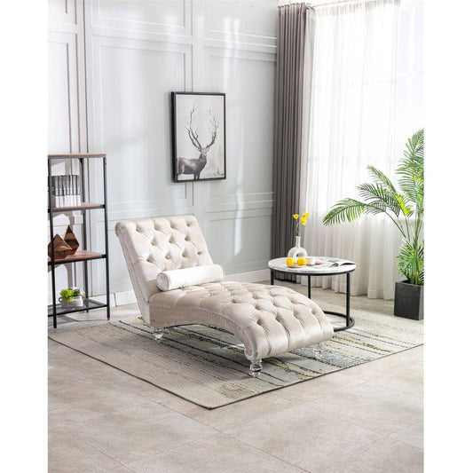 Leisure concubine sofa with acrylic feet