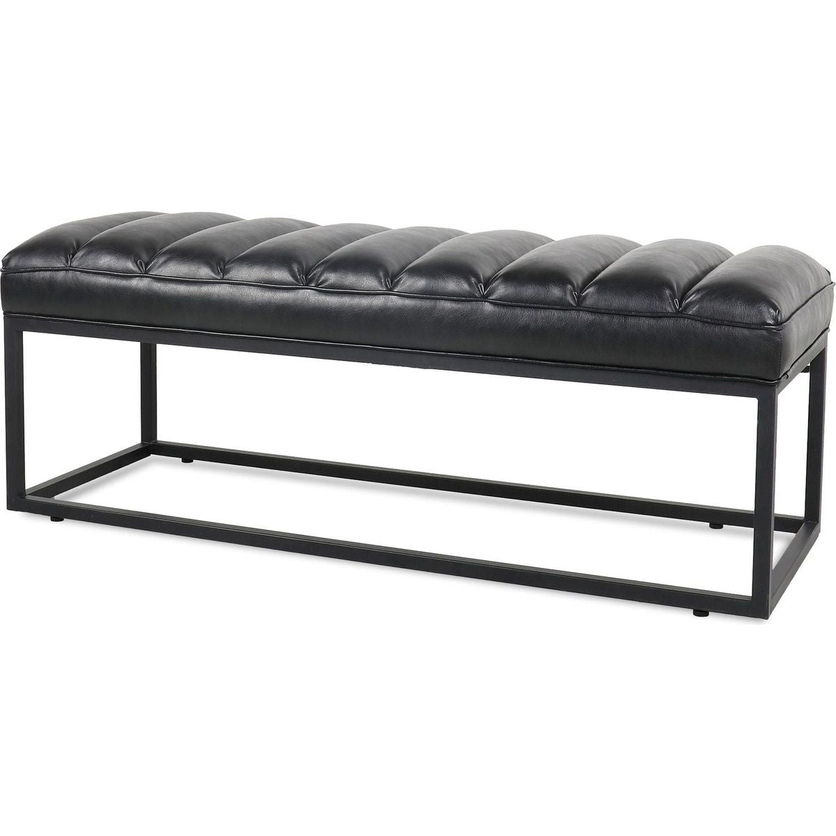 Metal Base Upholstered Bench for Bedroom for Entryway