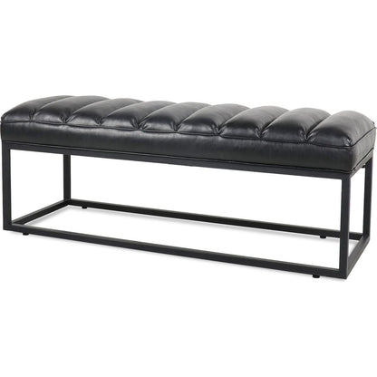 Metal Base Upholstered Bench for Bedroom for Entryway