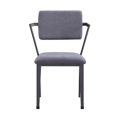 CarChair, Gray Fabric & Gunmetal