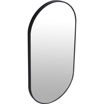 18 x 35 Inch Bathroom Mirror Black Aluminum Frame