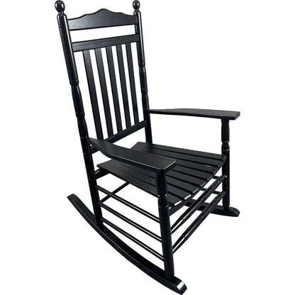 BALCONY PORCH ADULT ROCKING CHAIR-BLACK