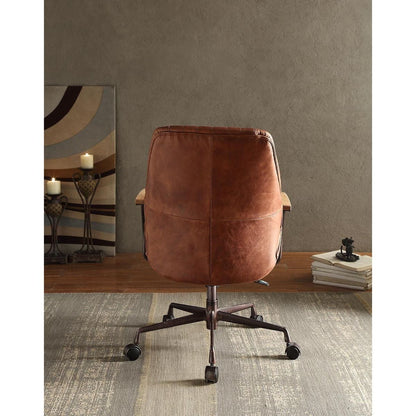 Hamilton Office Chair in Cocoa Top Grain Leather