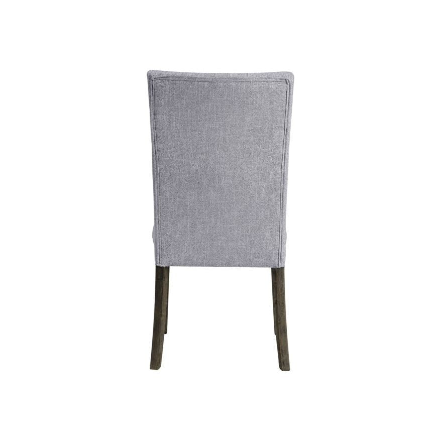 Merel Side Chair (Set-2) in Gray Fabric & Gray Oak