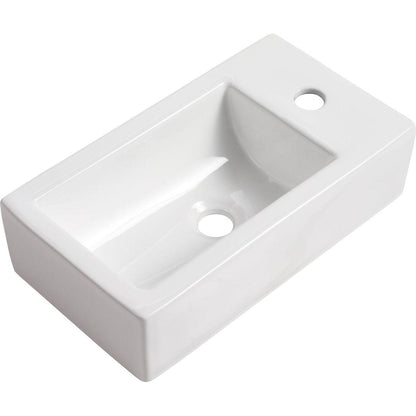 18 Inch Floating Small Bathroom Vanity With Single Sink, Suitable For Small Bathroom-BVB03018BRE