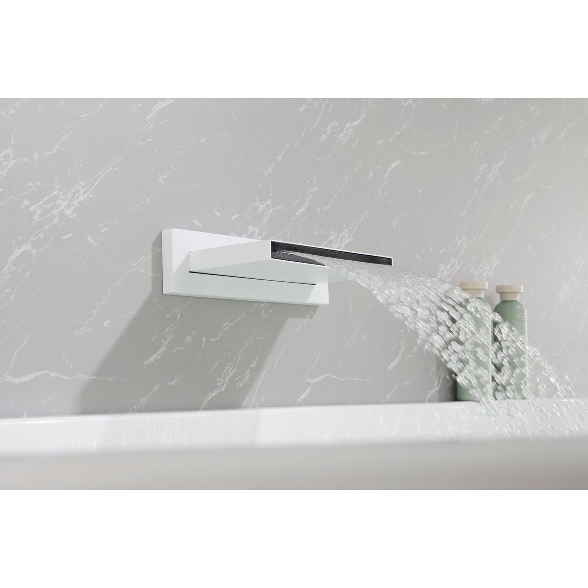 Shower Waterfall Waterfall Tub Faucet Wall Mount Tub Filler Spout For Bathroom sink Multiple Uses High Flow Bathtub shower Cascade Waterfall